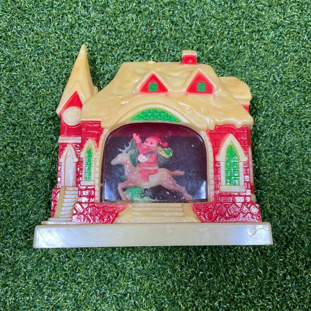 Vintage Plastic Church Decoration Christmas Village